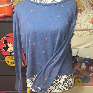 Victorias Secret Pink Cherries Long Sleeve Top